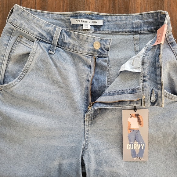 Celebrity Pink Carpenter Curvy Jeans Womens Size 9/29 Blue - Picture 4 of 11